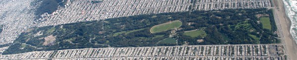 Golden Gate Park and its neighborhood. Would you trade this for the barren sand dunes that preceded it? Gnu Free Documentation